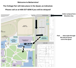 2024 College Mini Fair Parking Map